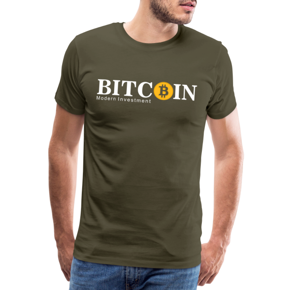 Bitcoin Krypto 6 Premium T-Shirt Herren - Khaki