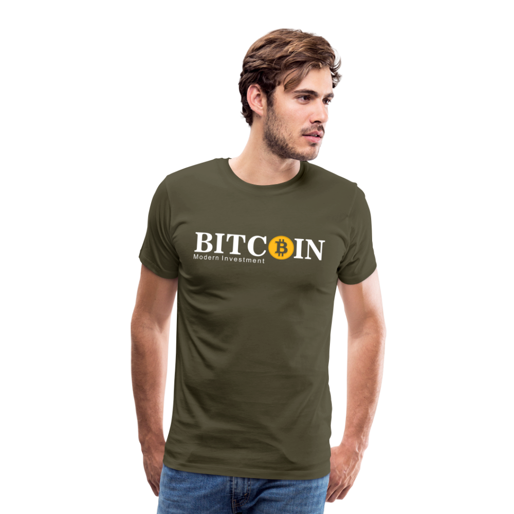 Bitcoin Krypto 6 Premium T-Shirt Herren - Khaki