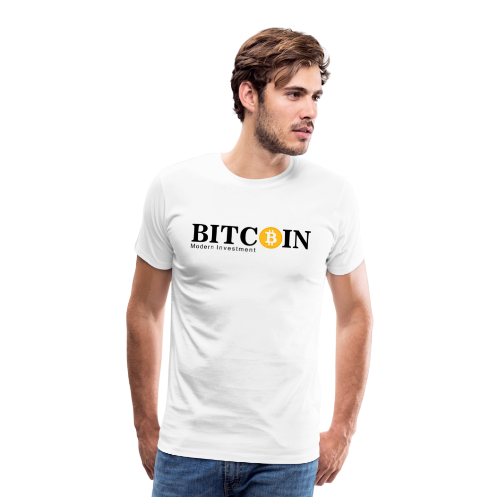 Bitcoin Krypto 6 white Premium T-Shirt Herren - Weiß