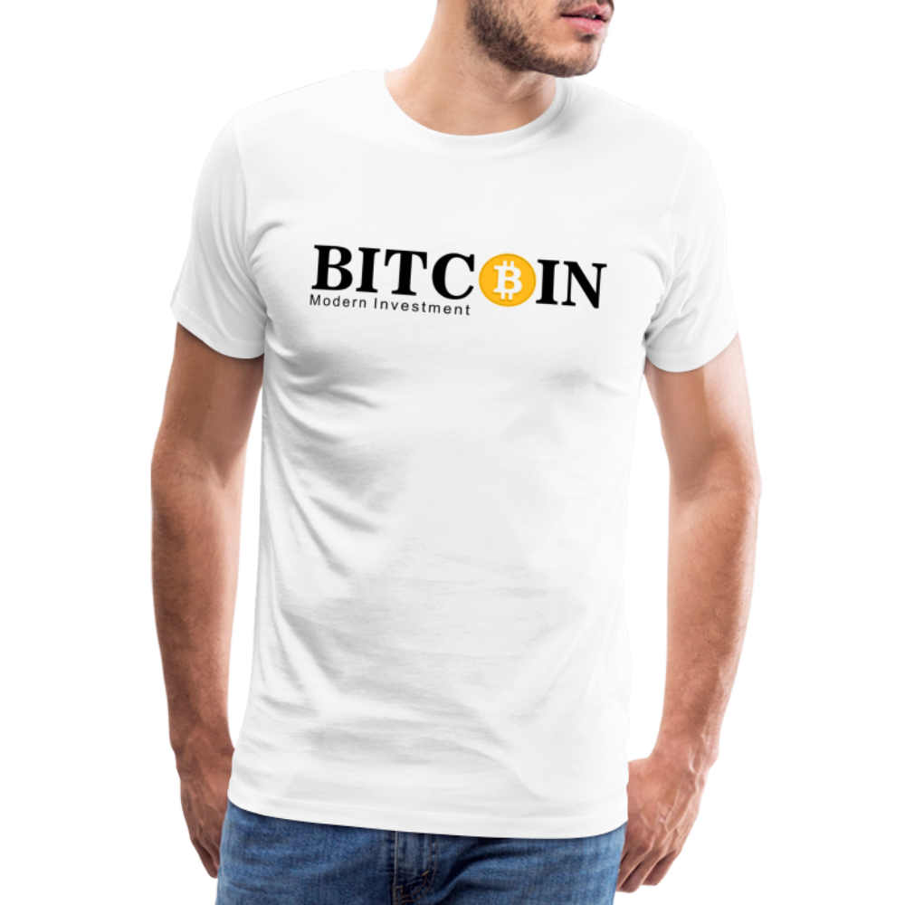 Bitcoin Krypto 6 white Premium T-Shirt Herren - Weiß