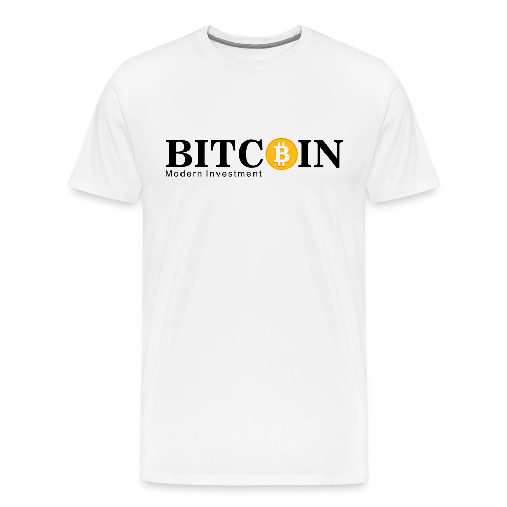 Bitcoin Krypto 6 white Premium T-Shirt Herren - Weiß