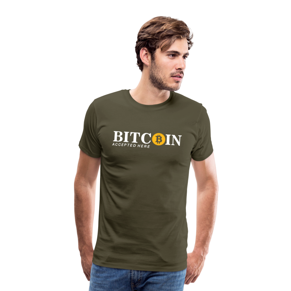 Bitcoin Krypto 7 Premium T-Shirt Herren - Khaki