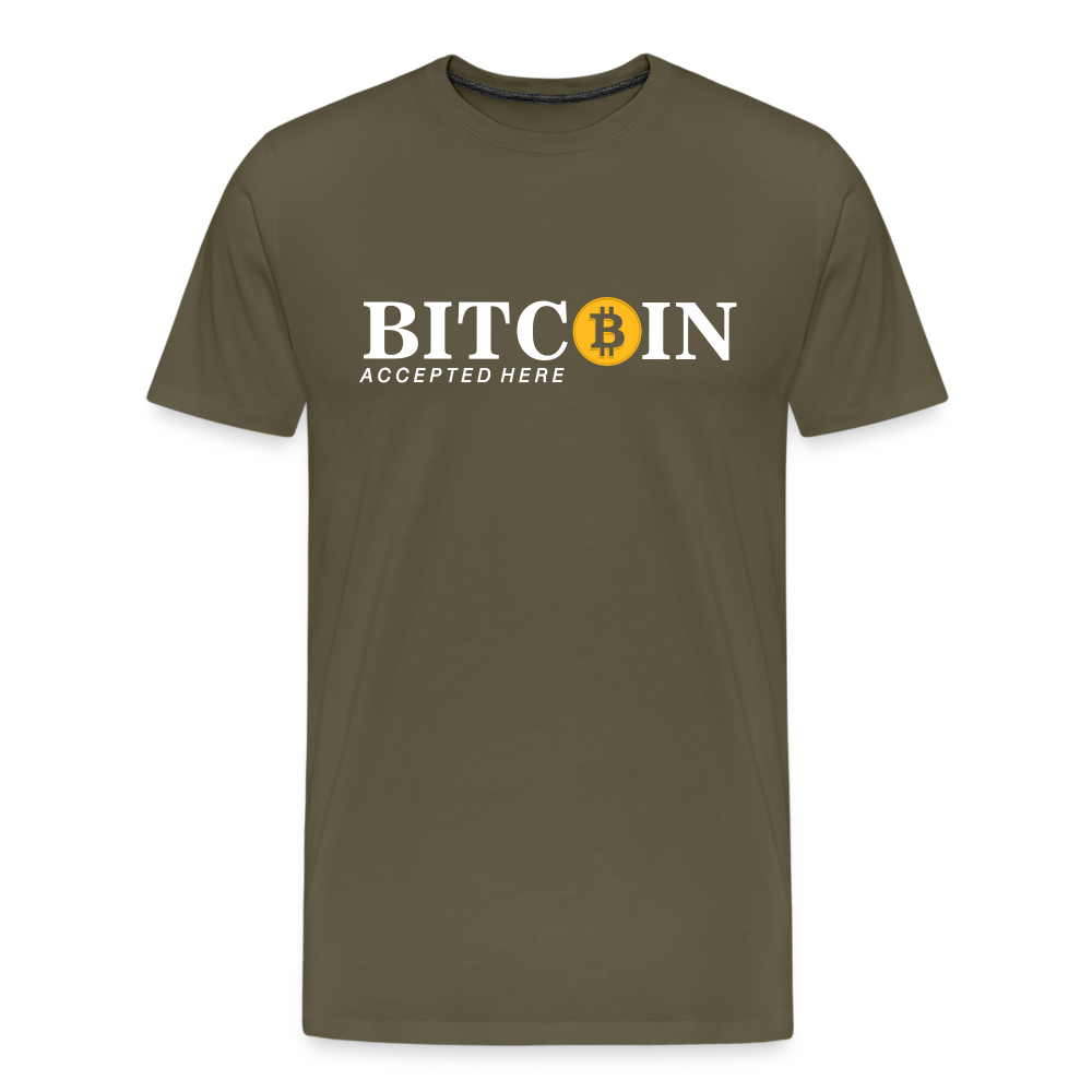 Bitcoin Krypto 7 Premium T-Shirt Herren - Khaki