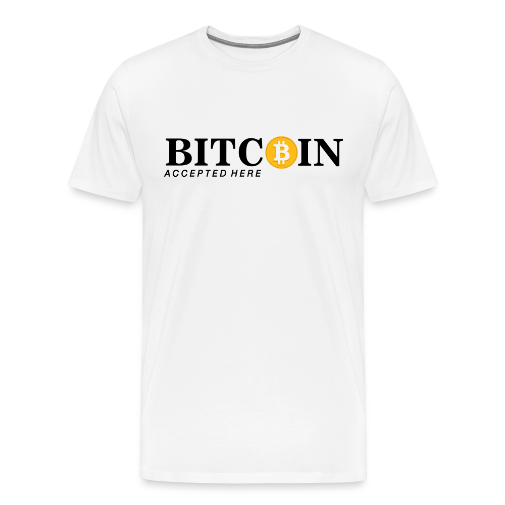 Bitcoin Krypto 7 white Premium T-Shirt Herren - Weiß