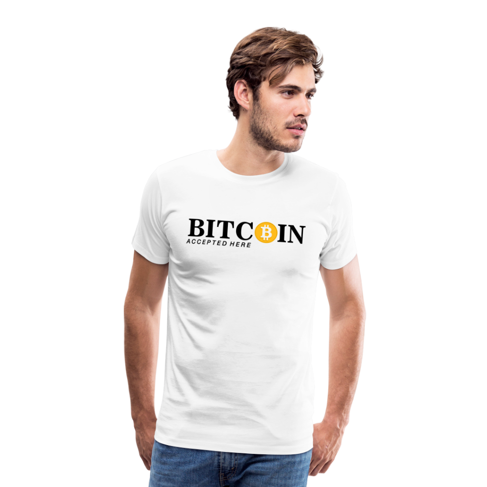 Bitcoin Krypto 7 white Premium T-Shirt Herren - Weiß