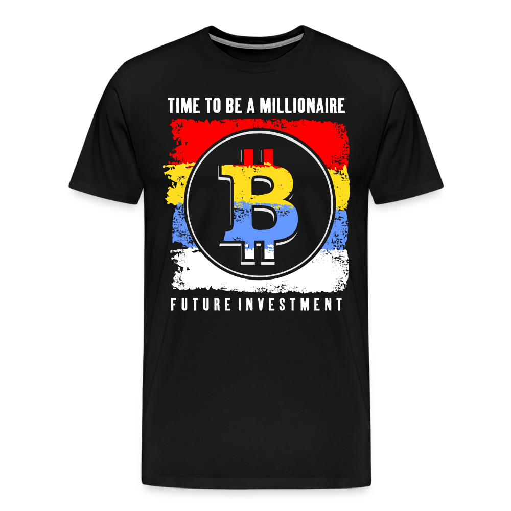 Bitcoin Krypto 8 Premium T-Shirt Herren - Schwarz