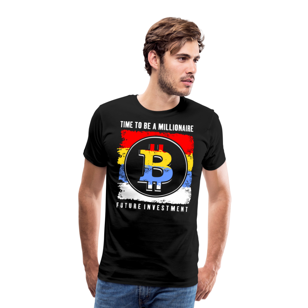 Bitcoin Krypto 8 Premium T-Shirt Herren - Schwarz