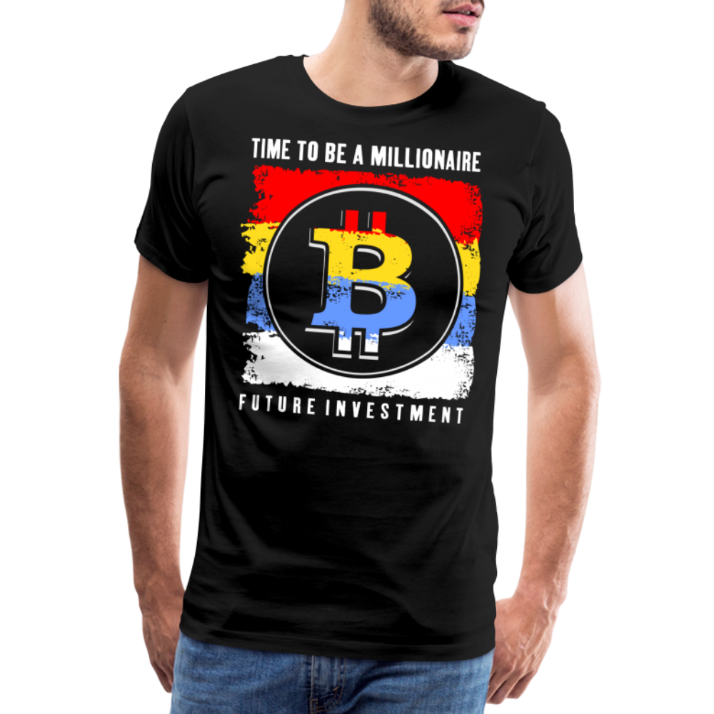 Bitcoin Krypto 8 Premium T-Shirt Herren - Schwarz