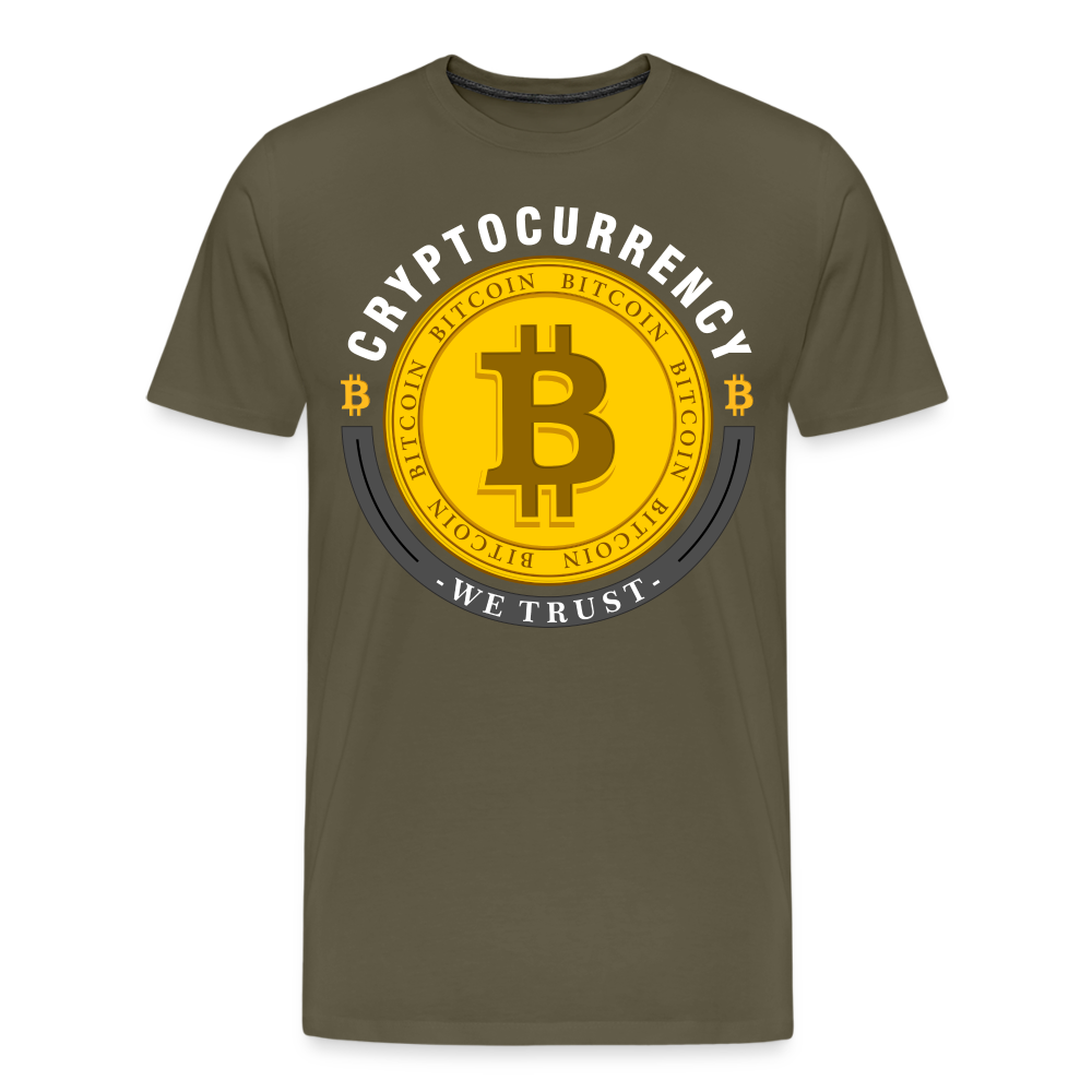 Bitcoin Krypto 9 Premium T-Shirt Herren - Khaki