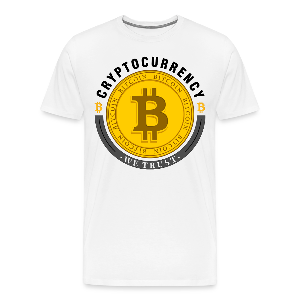 Bitcoin Krypto 9 white Premium T-Shirt Herren - Weiß