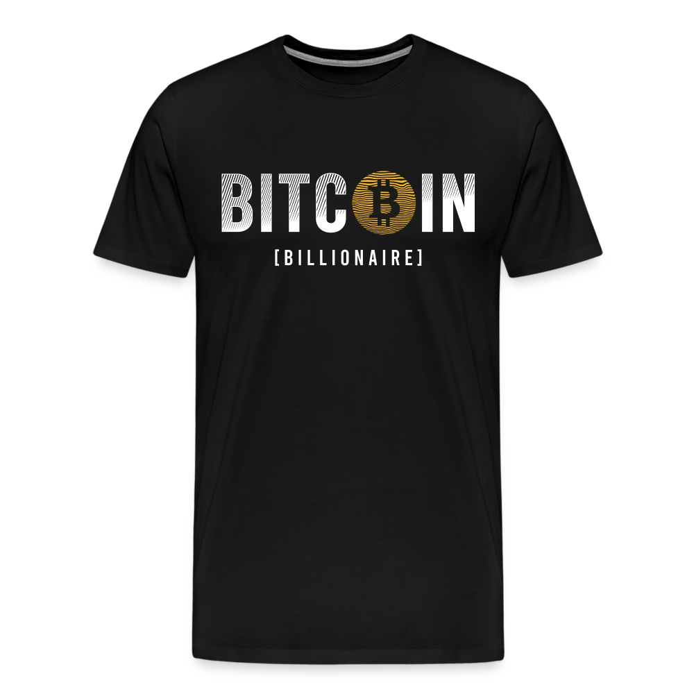 Bitcoin Krypto 10 Premium T-Shirt Herren - Schwarz