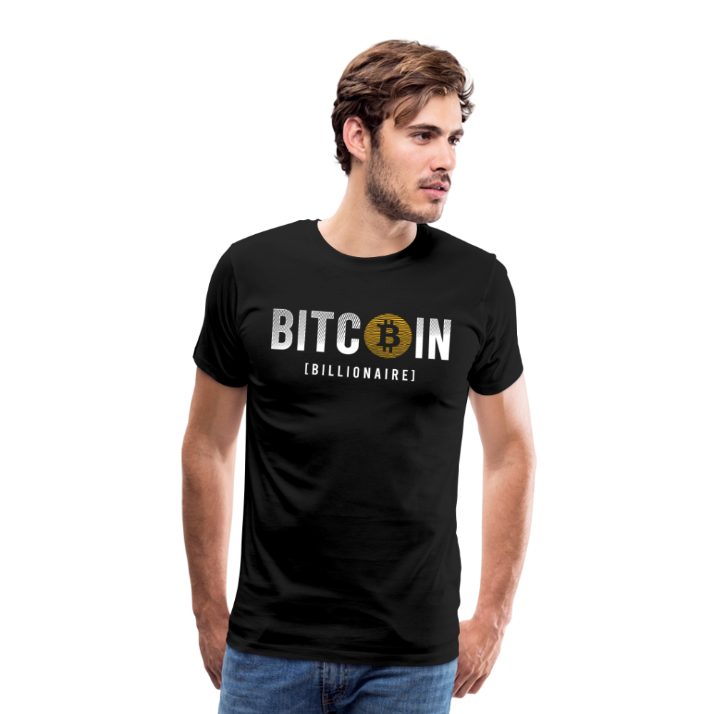 Bitcoin Krypto 10 Premium T-Shirt Herren - Schwarz