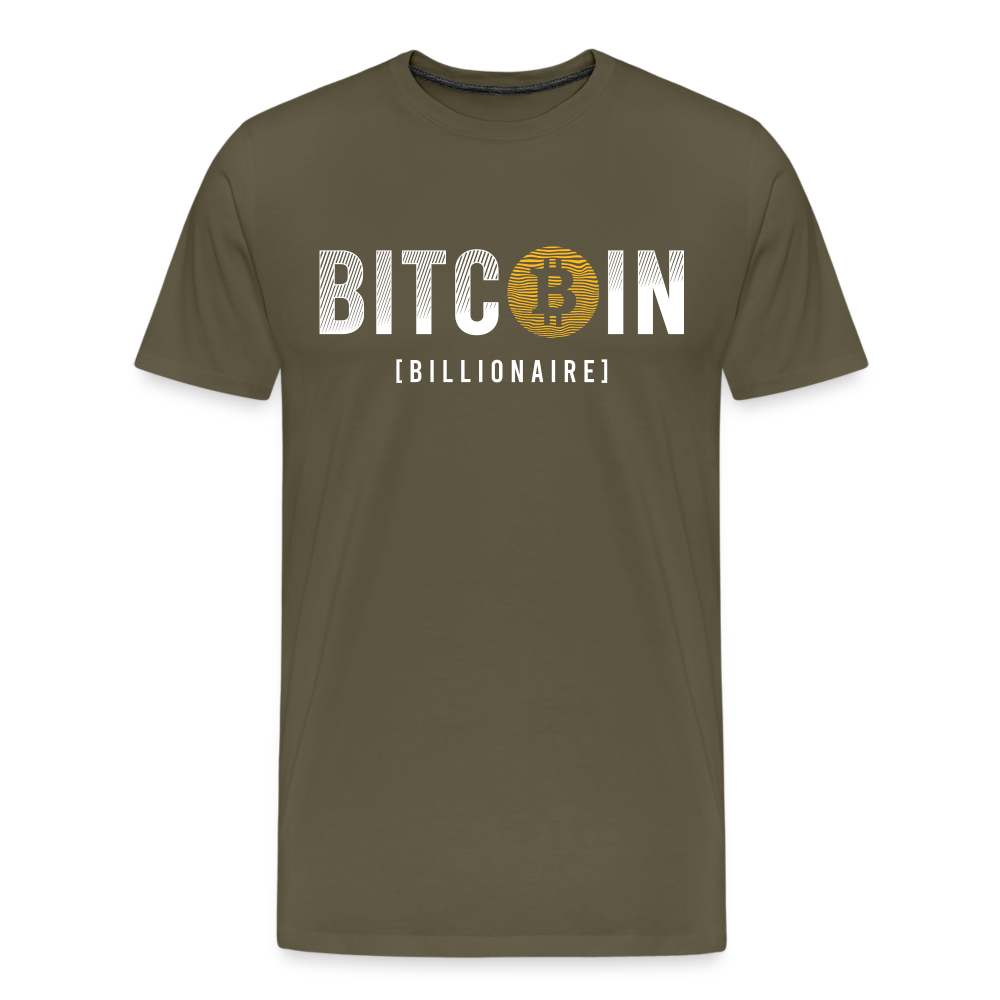 Bitcoin Krypto 10 Premium T-Shirt Herren - Khaki