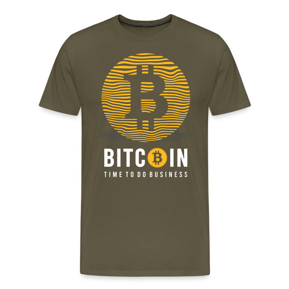 Bitcoin Krypto 11 Premium T-Shirt Herren - Khaki