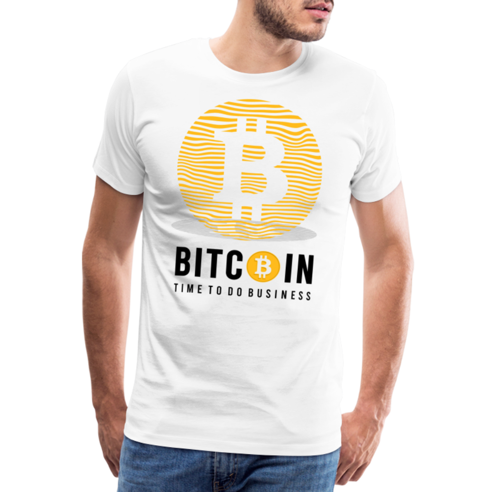Bitcoin Krypto 11 white Premium T-Shirt Herren - Weiß
