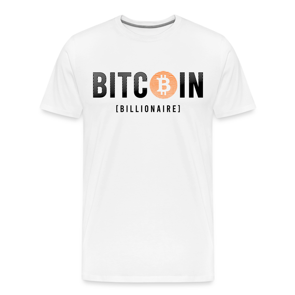 Bitcoin Krypto 10 white Premium T-Shirt Herren - Weiß