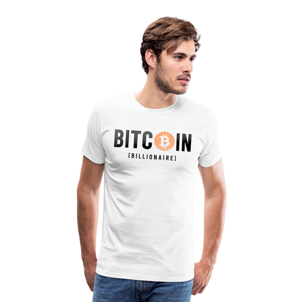 Bitcoin Krypto 10 white Premium T-Shirt Herren - Weiß