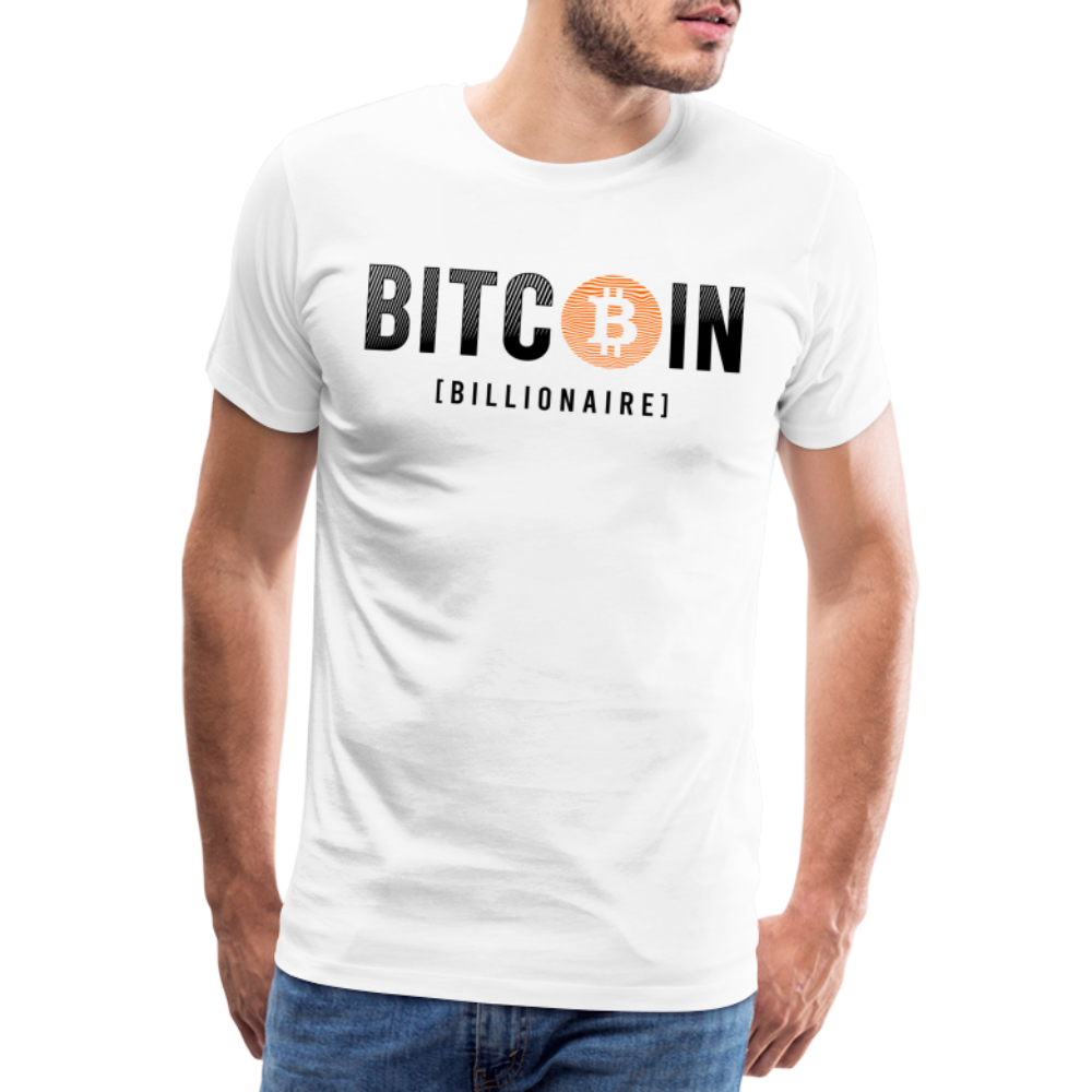 Bitcoin Krypto 10 white Premium T-Shirt Herren - Weiß