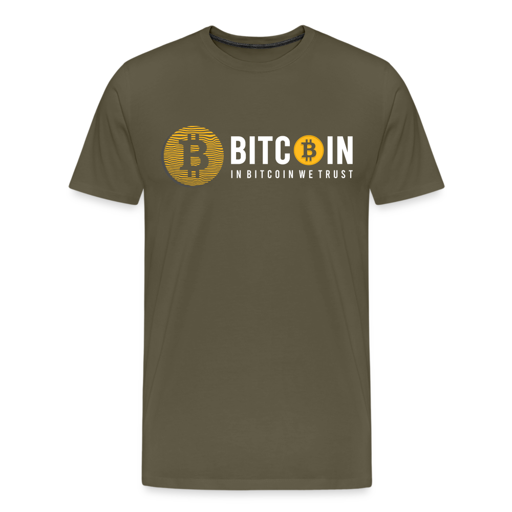 Bitcoin Krypto 12 Premium T-Shirt Herren - Khaki