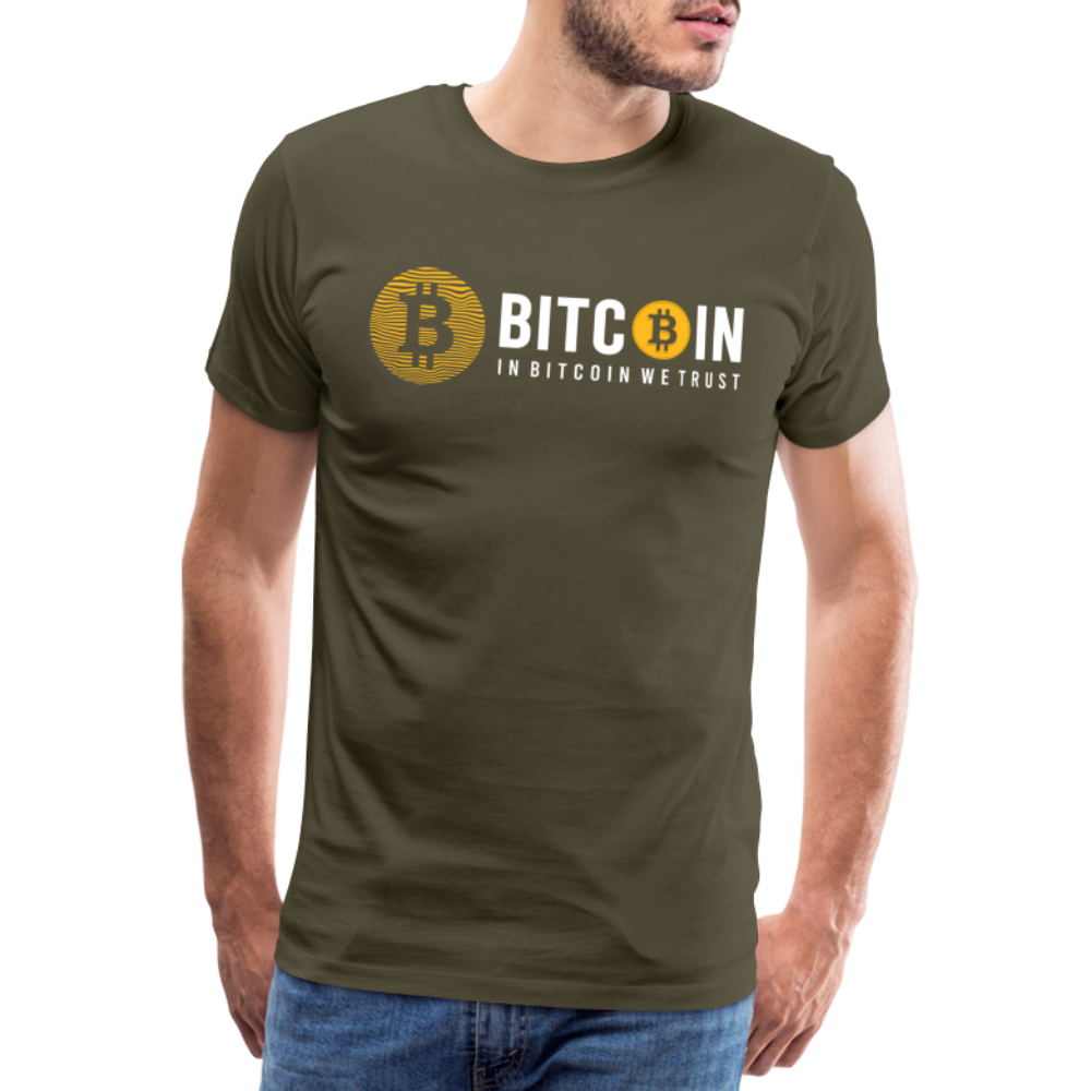 Bitcoin Krypto 12 Premium T-Shirt Herren - Khaki