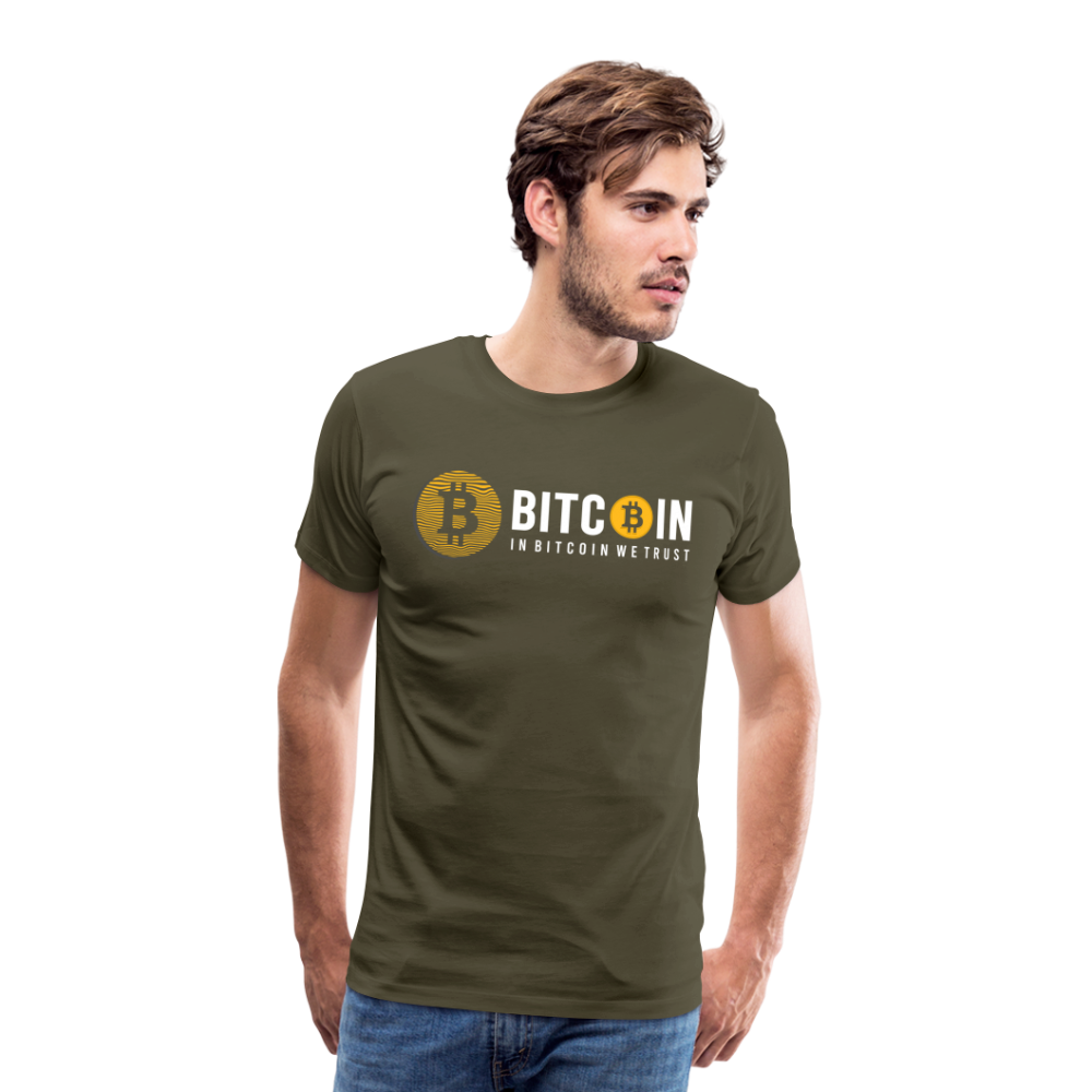 Bitcoin Krypto 12 Premium T-Shirt Herren - Khaki