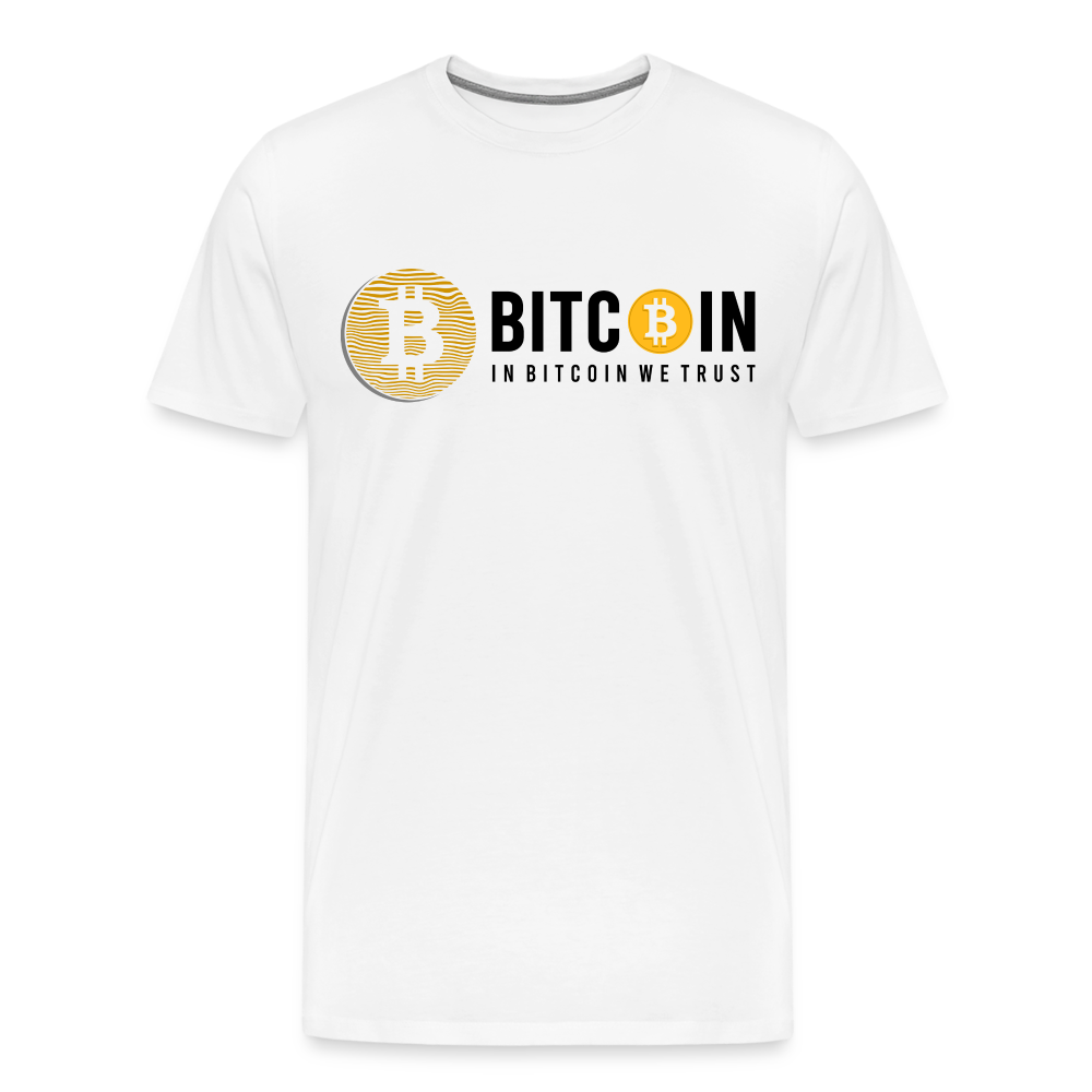 Bitcoin Krypto 12 white Premium T-Shirt Herren - Weiß