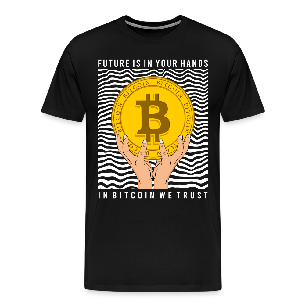 Bitcoin Krypto 13 Premium T-Shirt Herren - Schwarz