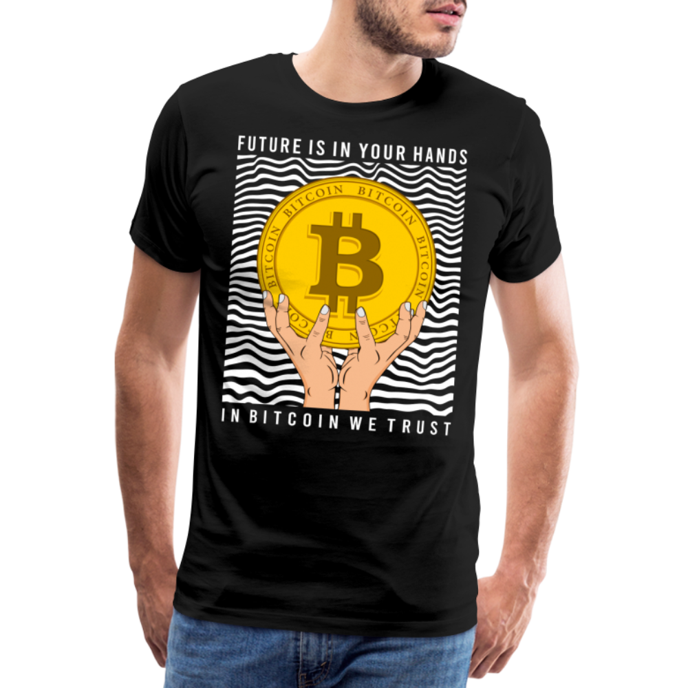 Bitcoin Krypto 13 Premium T-Shirt Herren - Schwarz