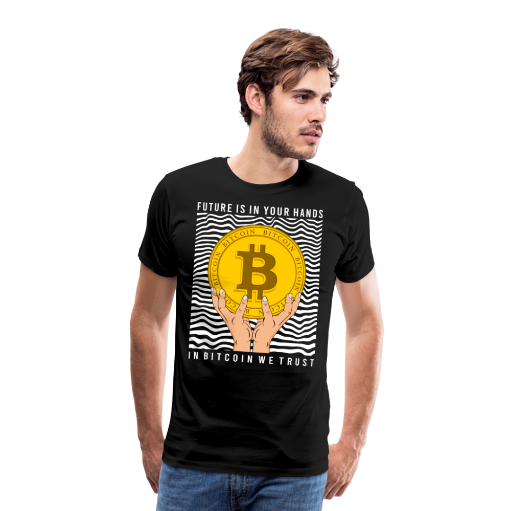 Bitcoin Krypto 13 Premium T-Shirt Herren - Schwarz