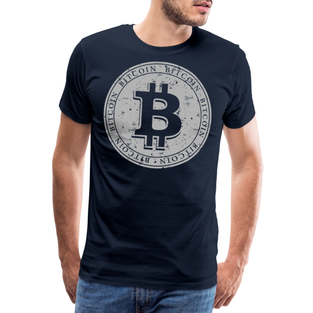 Bitcoin Krypto 14 Premium T-Shirt Herren - Navy