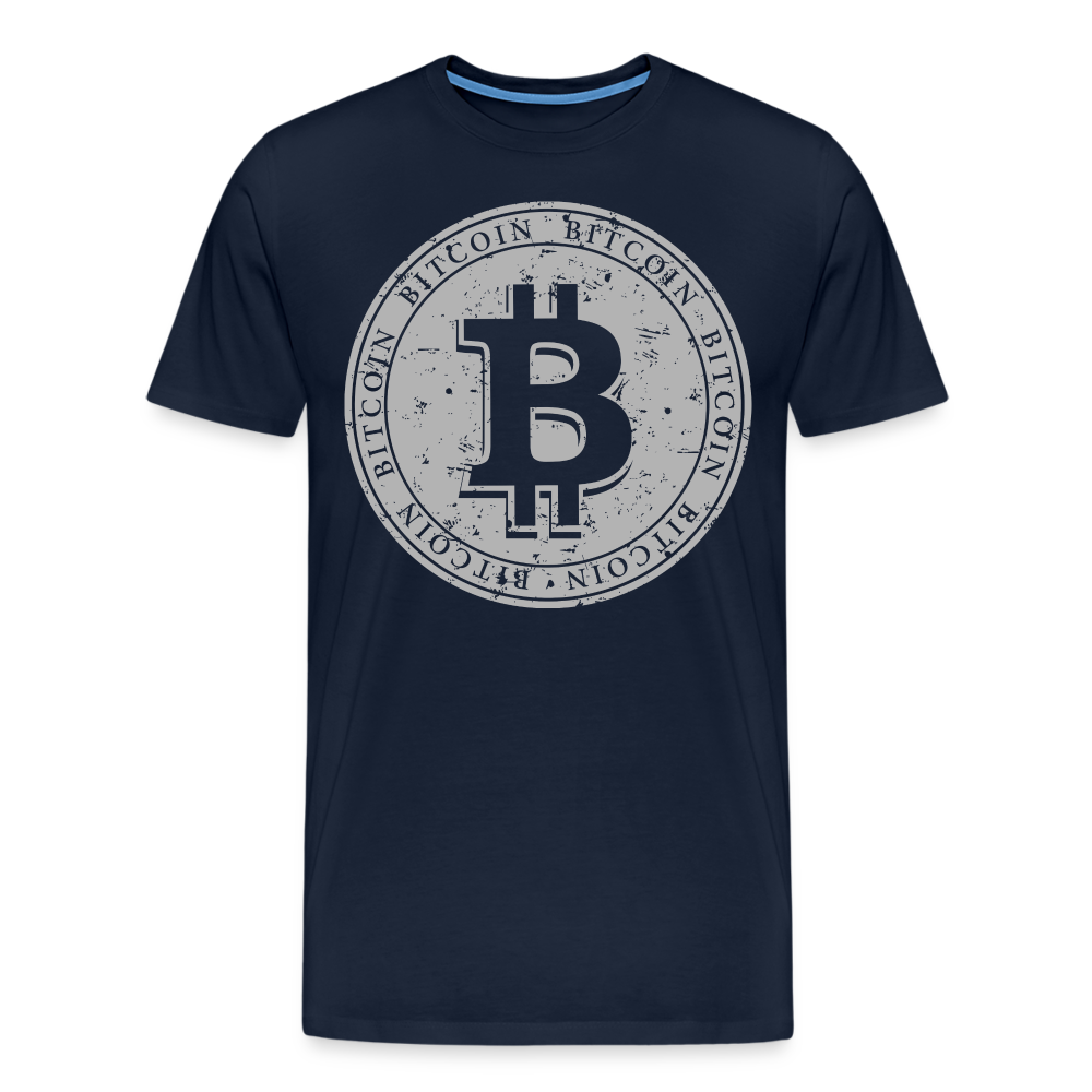 Bitcoin Krypto 14 Premium T-Shirt Herren - Navy