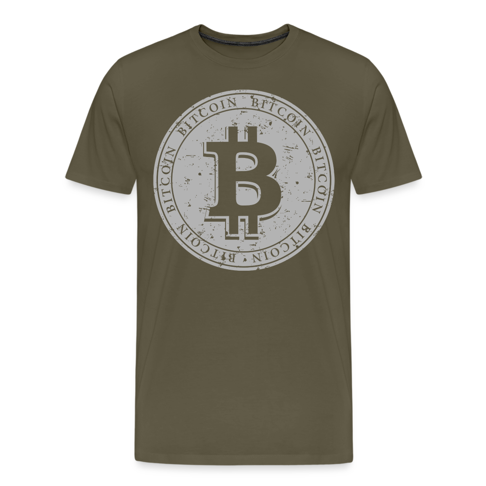 Bitcoin Krypto 14 Premium T-Shirt Herren - Khaki