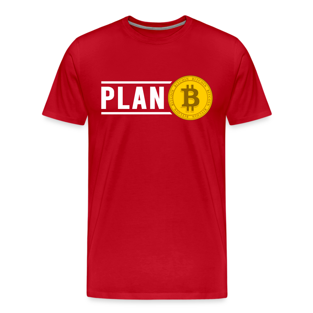 Bitcoin Krypto 15 Premium T-Shirt Herren - Rot