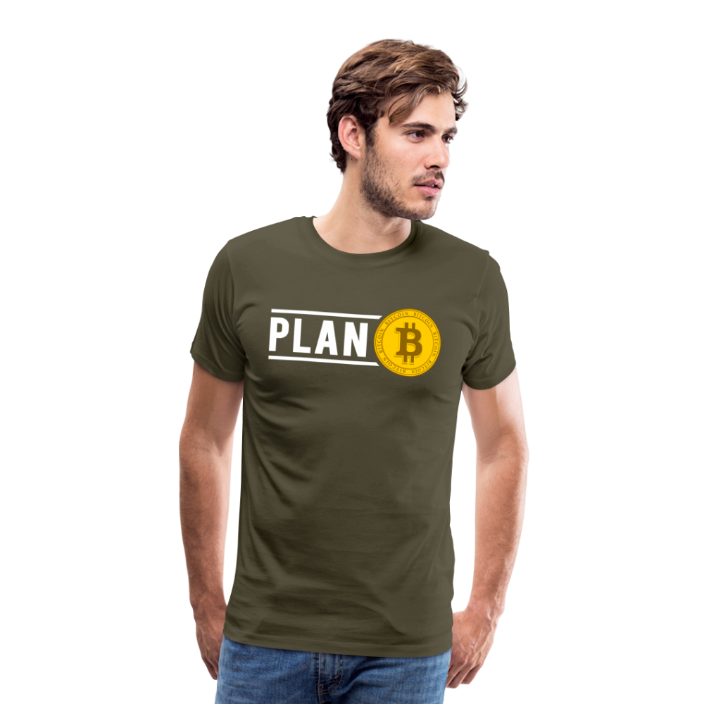 Bitcoin Krypto 15 Premium T-Shirt Herren - Khaki