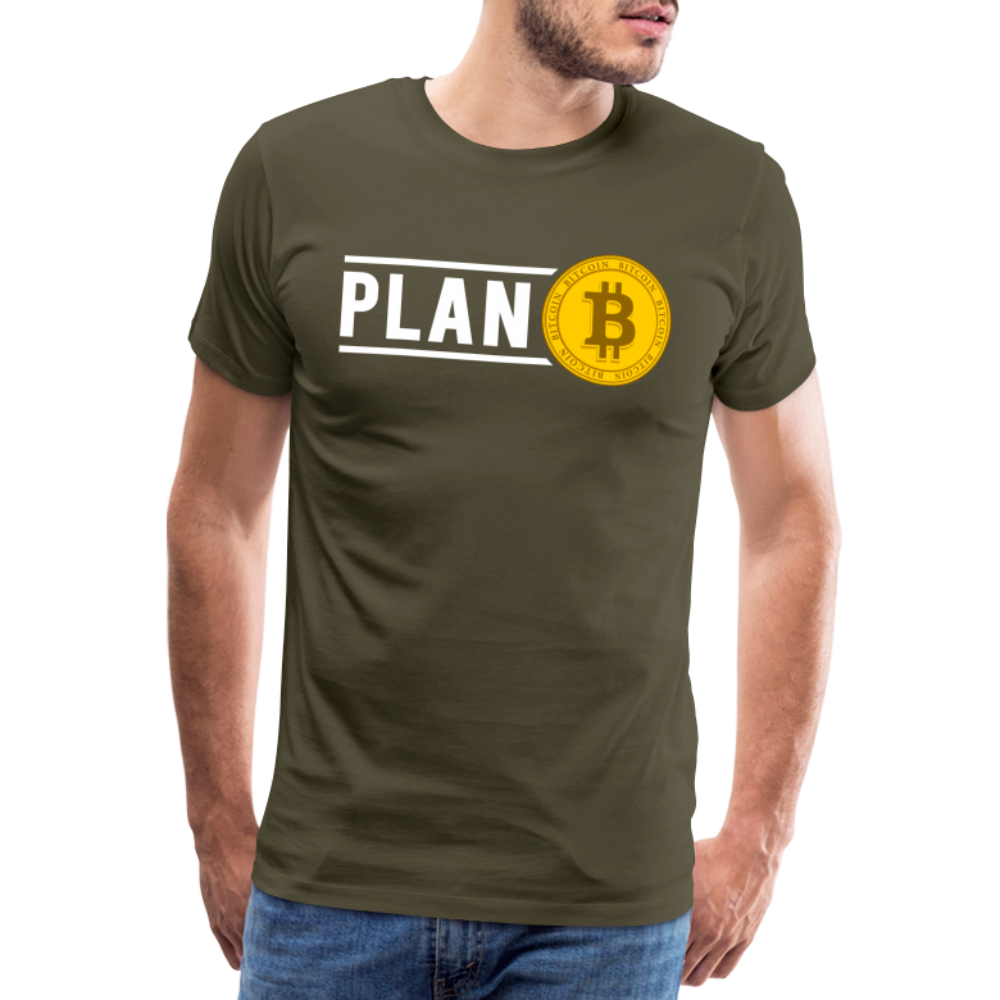 Bitcoin Krypto 15 Premium T-Shirt Herren - Khaki