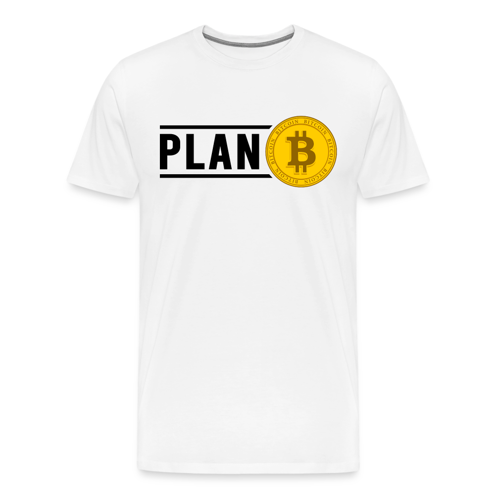 Bitcoin Krypto 15 white Premium T-Shirt Herren - Weiß