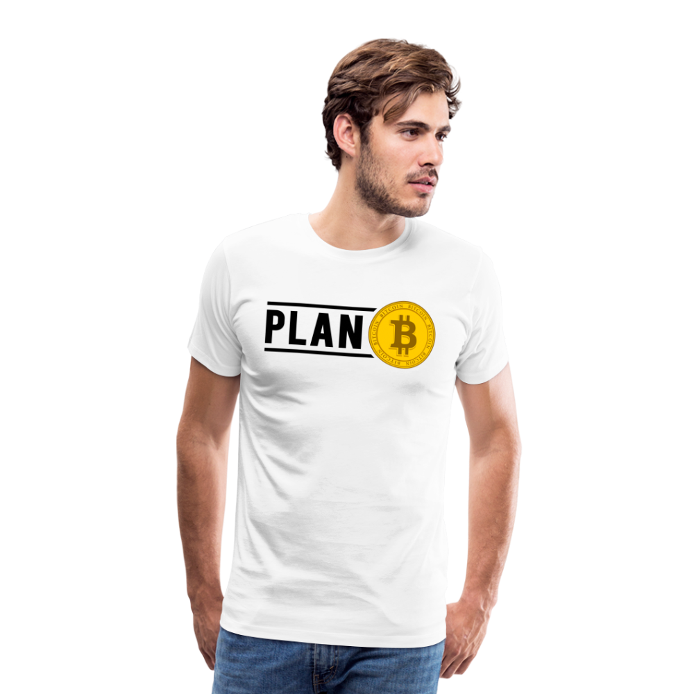 Bitcoin Krypto 15 white Premium T-Shirt Herren - Weiß