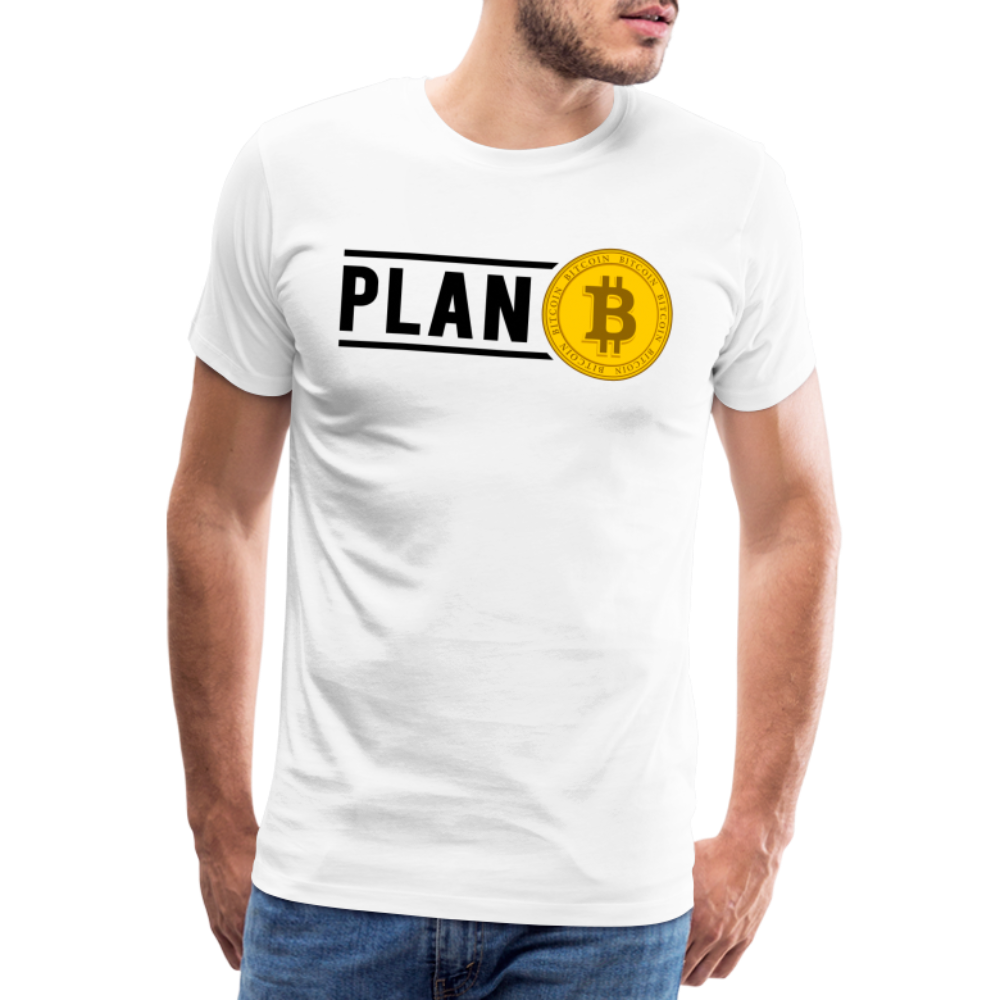 Bitcoin Krypto 15 white Premium T-Shirt Herren - Weiß