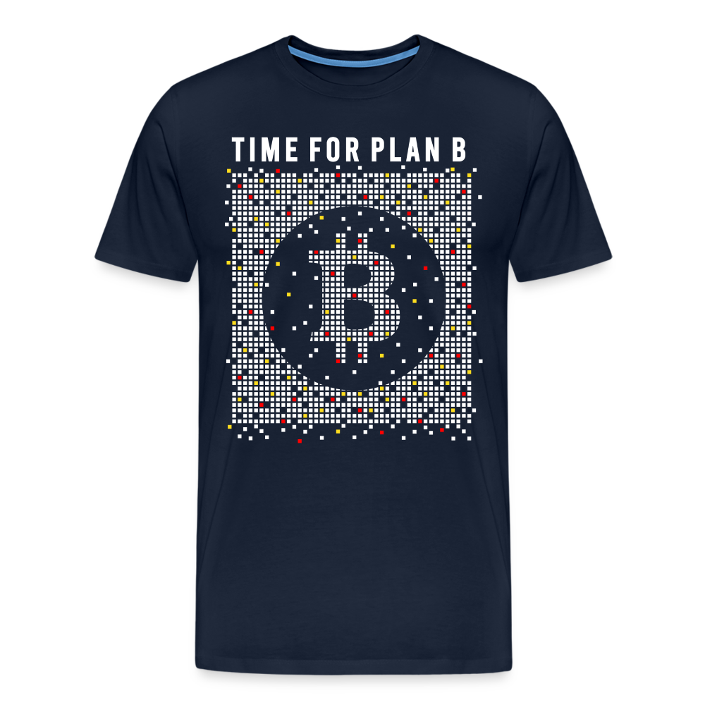 Bitcoin Krypto 16 Premium T-Shirt Herren - Navy