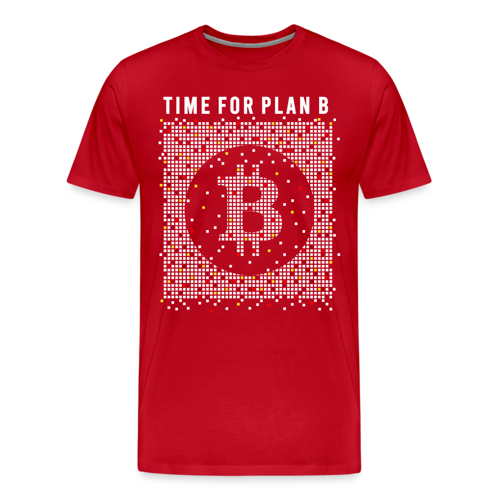 Bitcoin Krypto 16 Premium T-Shirt Herren - Rot