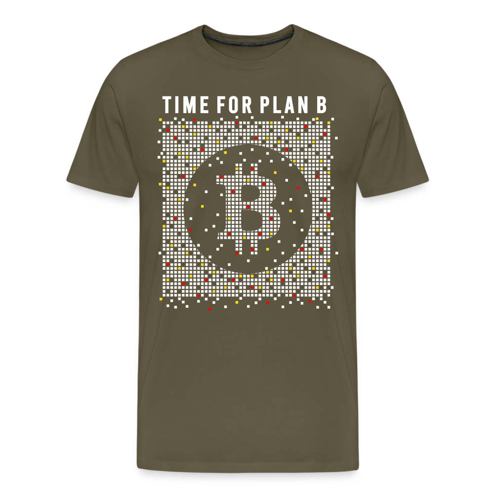 Bitcoin Krypto 16 Premium T-Shirt Herren - Khaki