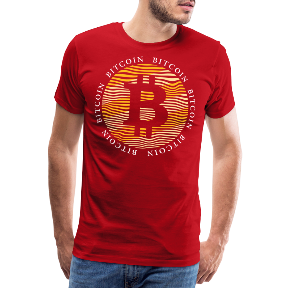 Bitcoin Krypto 17 Premium T-Shirt Herren - Rot