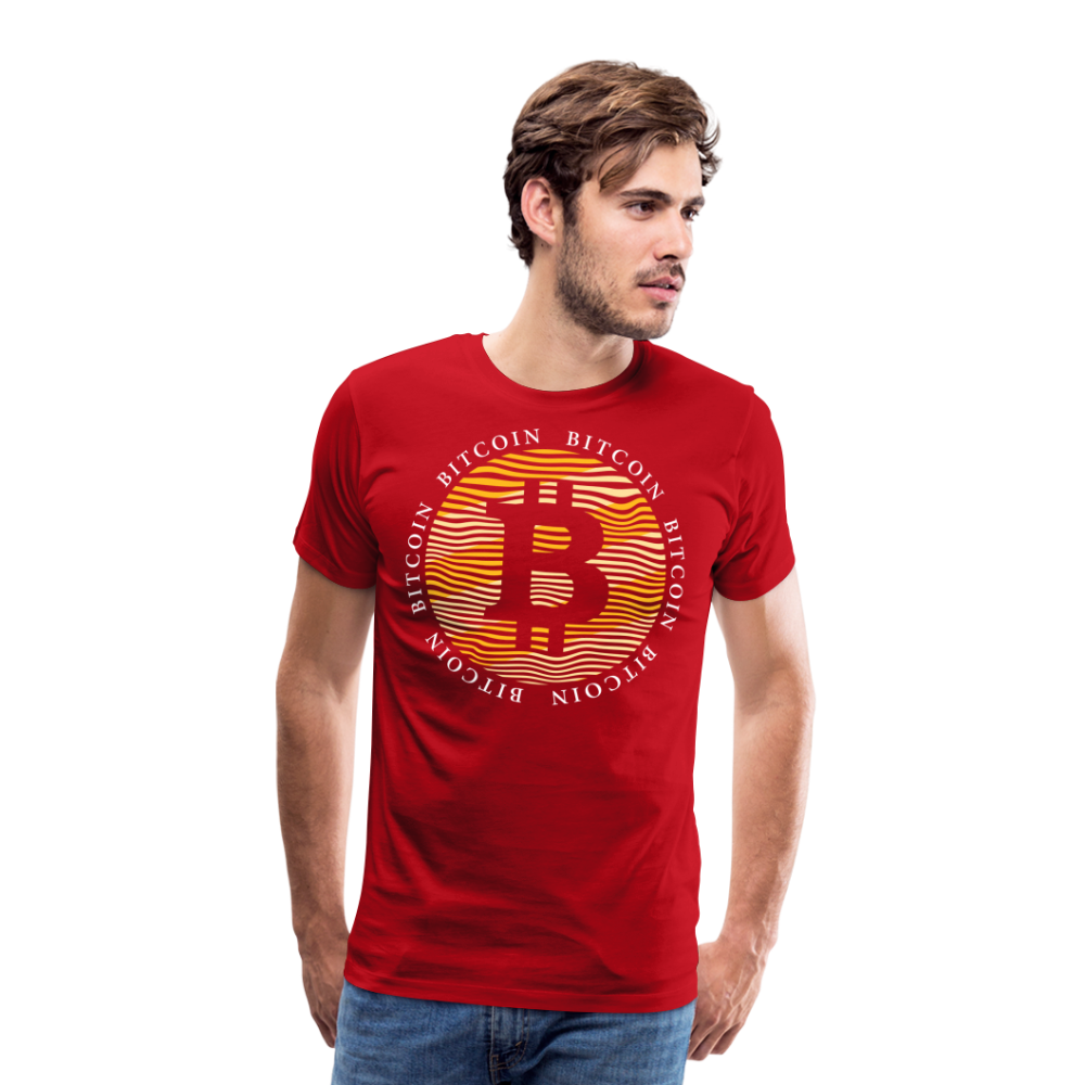 Bitcoin Krypto 17 Premium T-Shirt Herren - Rot