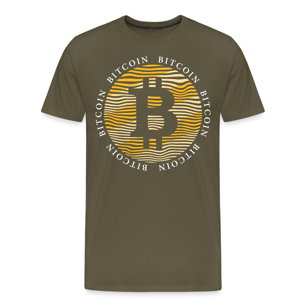 Bitcoin Krypto 17 Premium T-Shirt Herren - Khaki