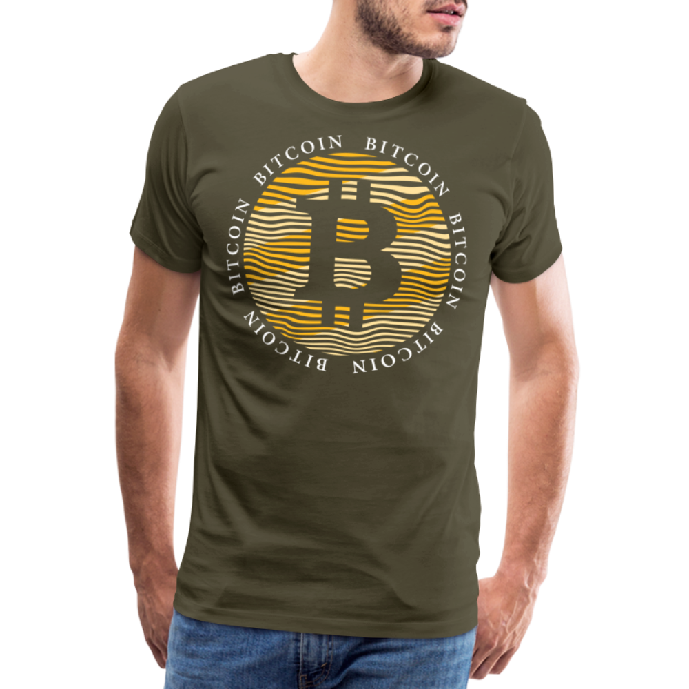 Bitcoin Krypto 17 Premium T-Shirt Herren - Khaki