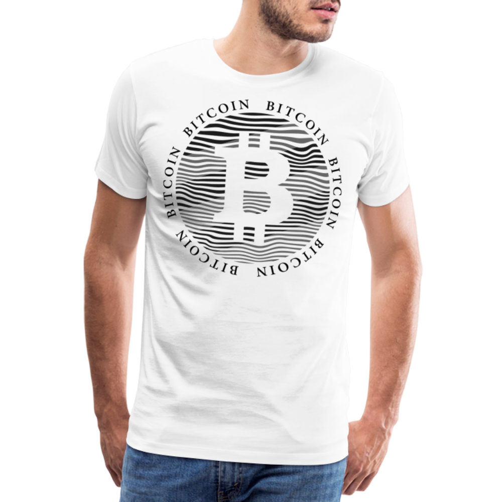 Bitcoin Krypto 17 white Premium T-Shirt Herren - Weiß