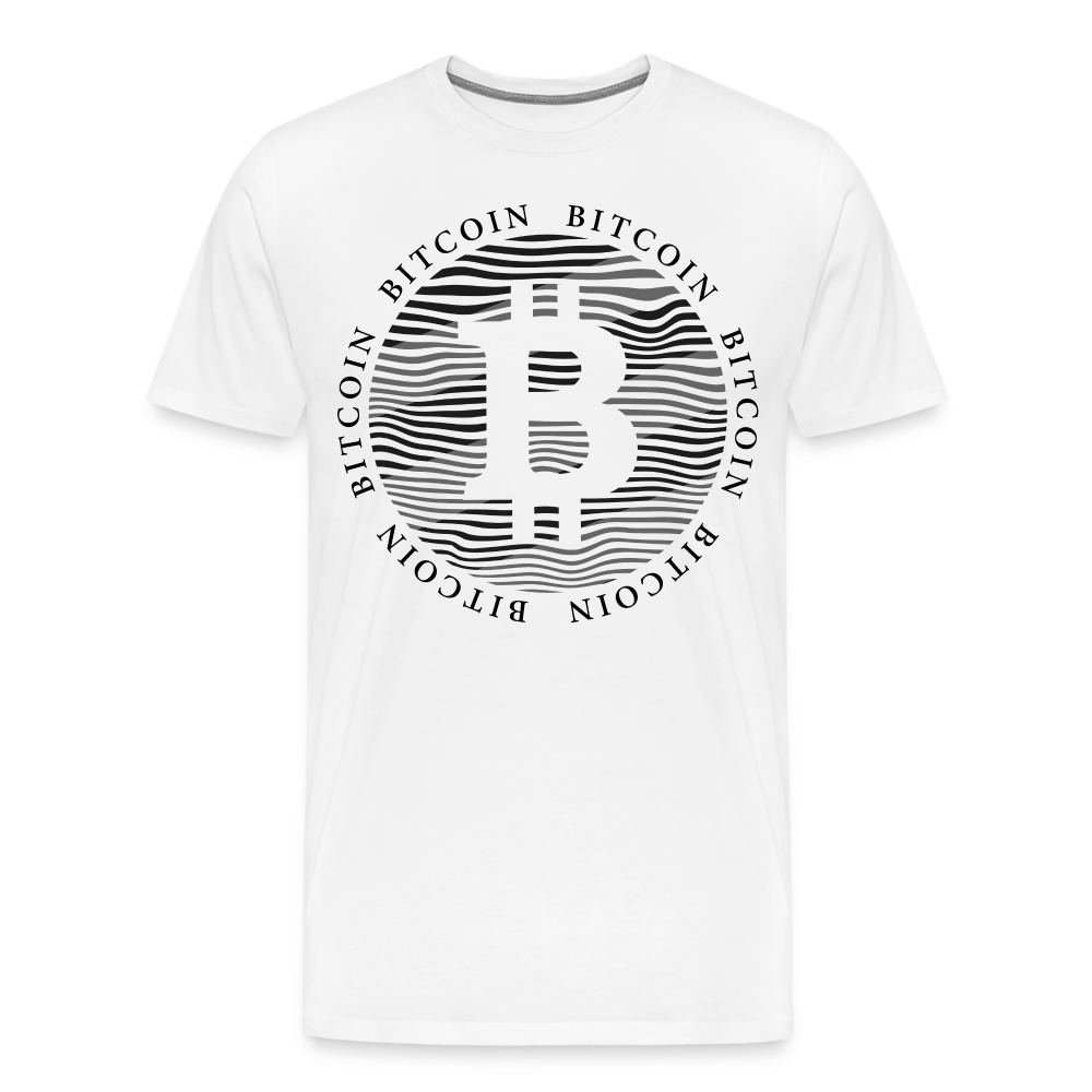 Bitcoin Krypto 17 white Premium T-Shirt Herren - Weiß