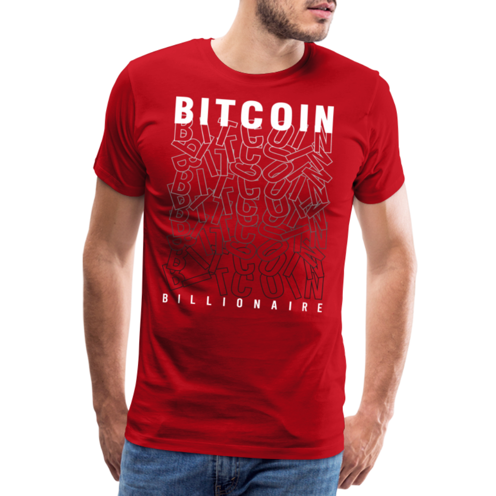 Bitcoin Krypto 18 Premium T-Shirt Herren - Rot