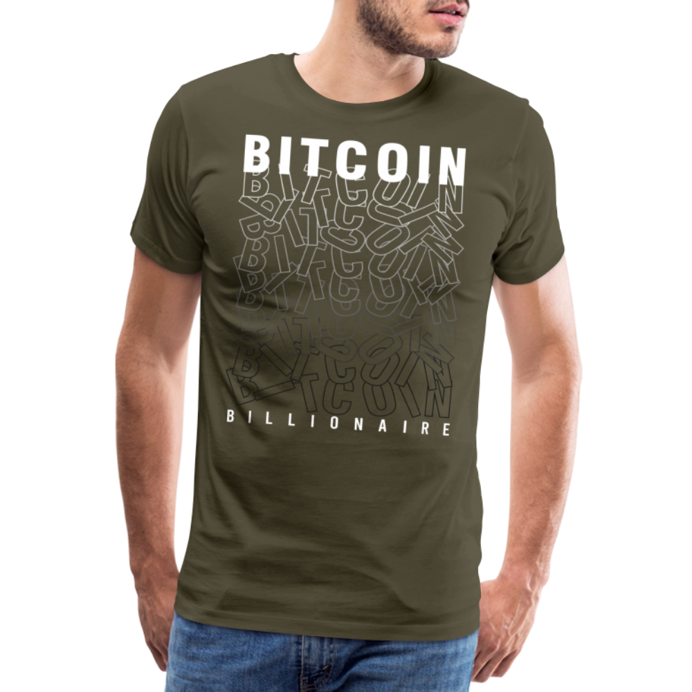 Bitcoin Krypto 18 Premium T-Shirt Herren - Khaki