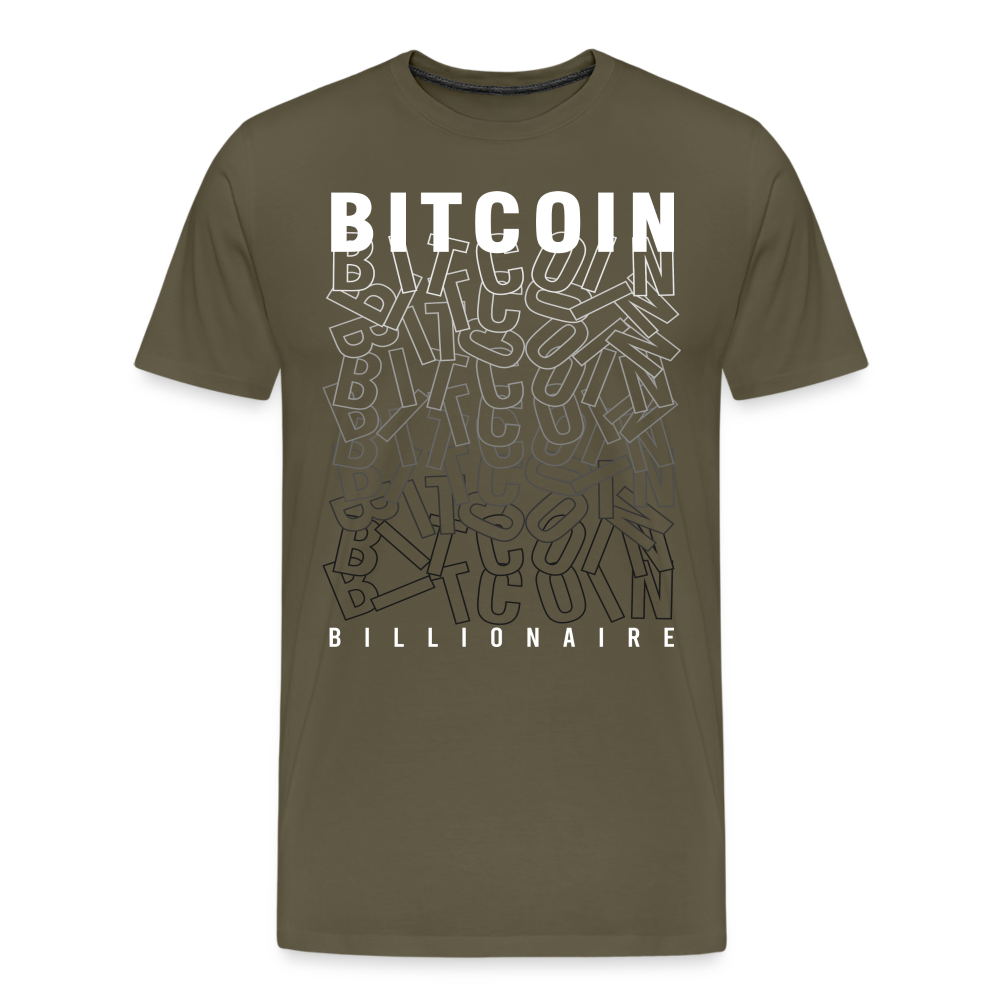 Bitcoin Krypto 18 Premium T-Shirt Herren - Khaki